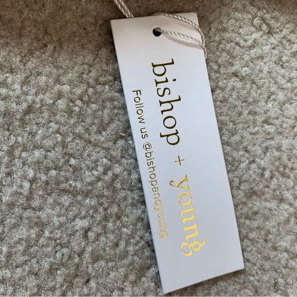 NWT Bishop + Young Tatum Top Gold Shimmer Top Women Small - Picture 5 of 8